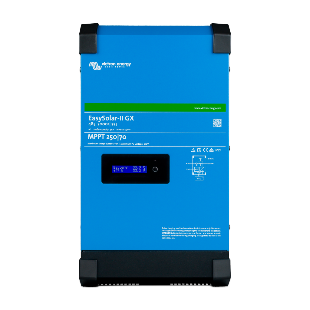 868 - Гибридный инвертор/зарядное устройство Victron Energy EasySolar-II 48/3000/35-32 MPPT 250/70 GX